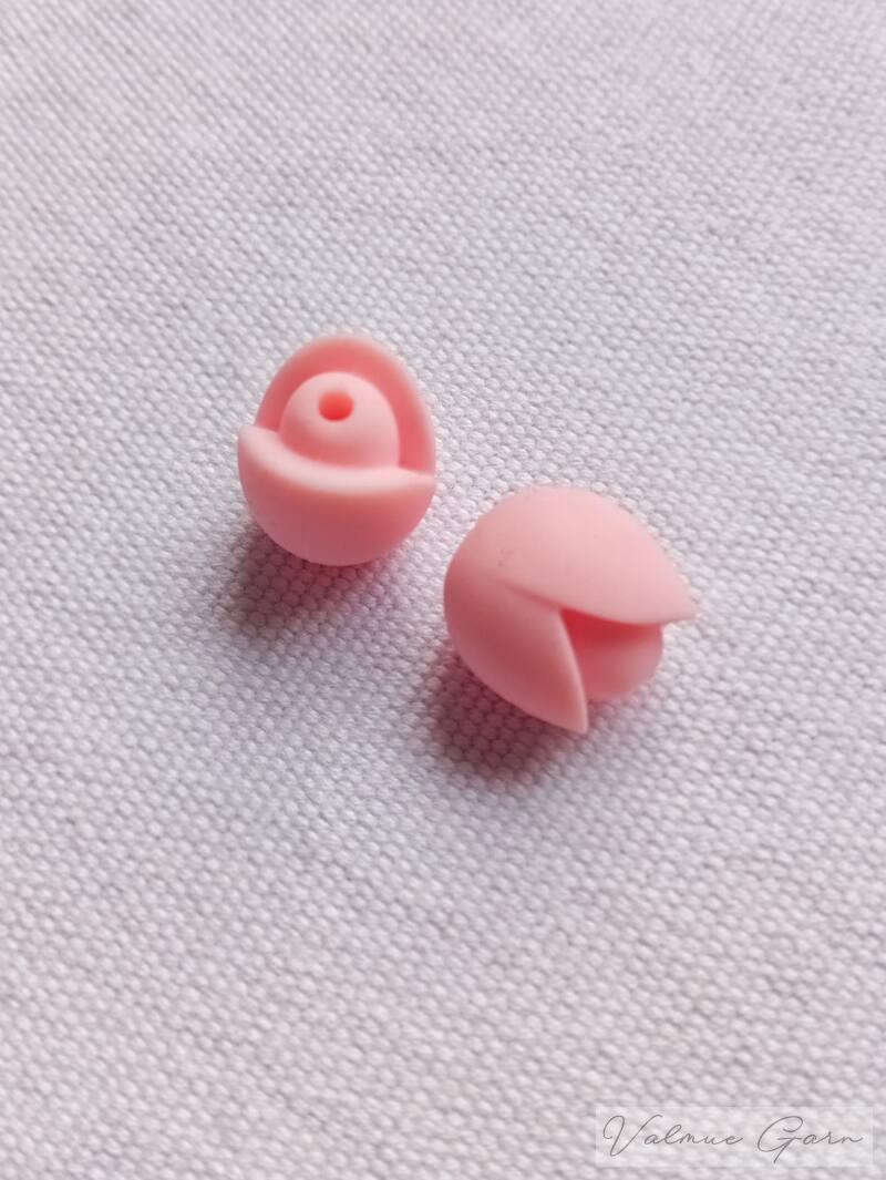 Koncovky na jehlice - tulipánky světle růžové 