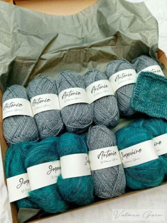Na svetr - Sea Green
