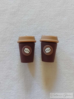 Koncovky na jehlice - kafíčko